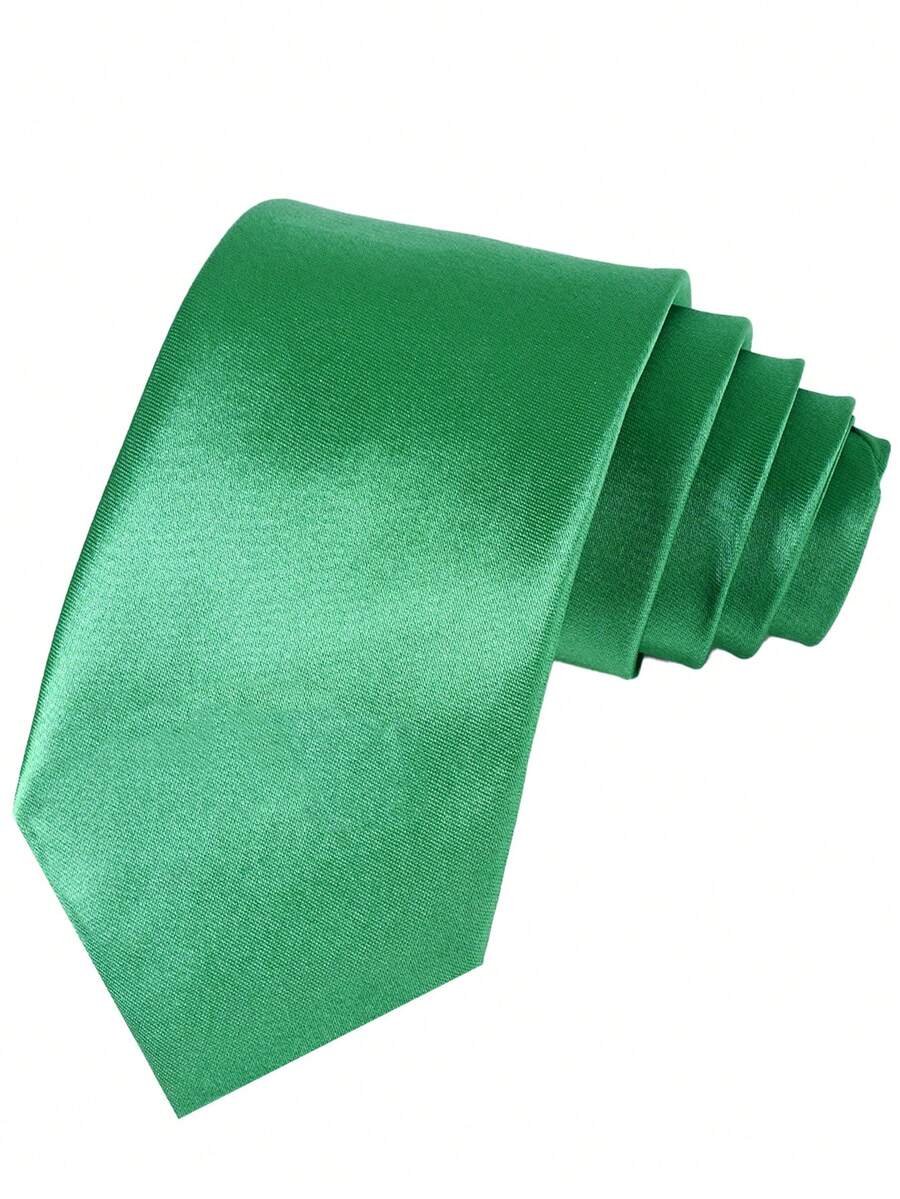 Men’s Tie Solid Color Polyester Easy-Care 57-Inch