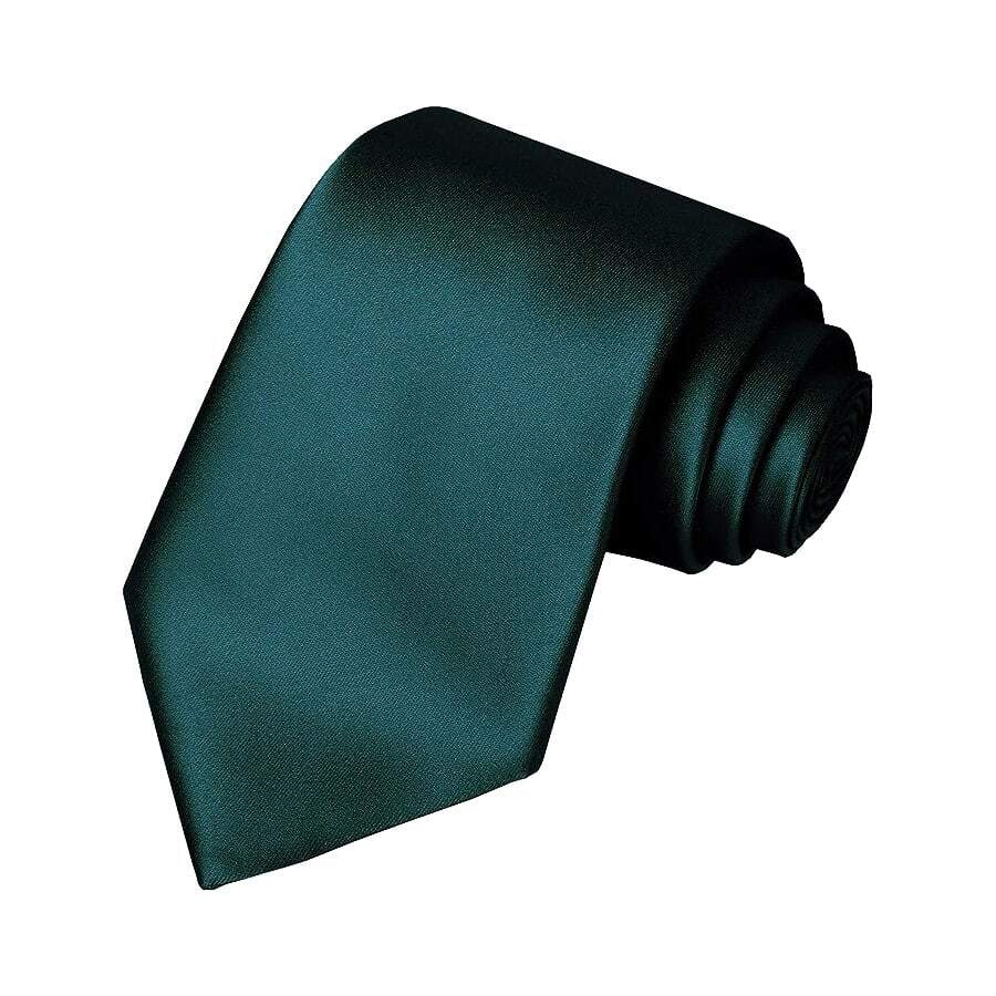 Men’s Tie Solid Color Polyester Easy-Care 57-Inch