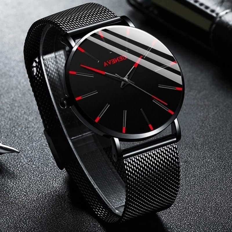 Men's Watch Slim Stainless Steel Case 30m Water Resistant