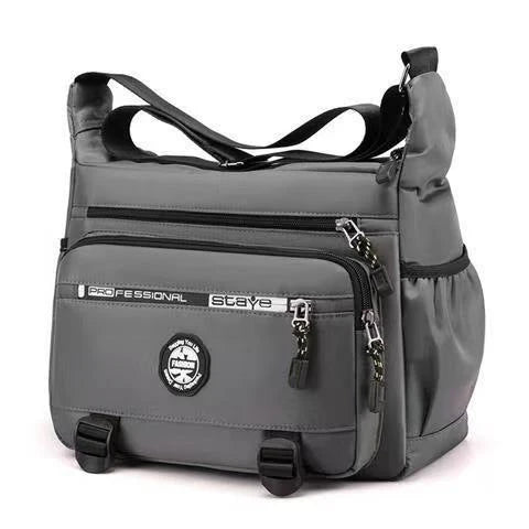 Messenger Bag Weather-Resistant Multiple Pockets Adjustable Strap