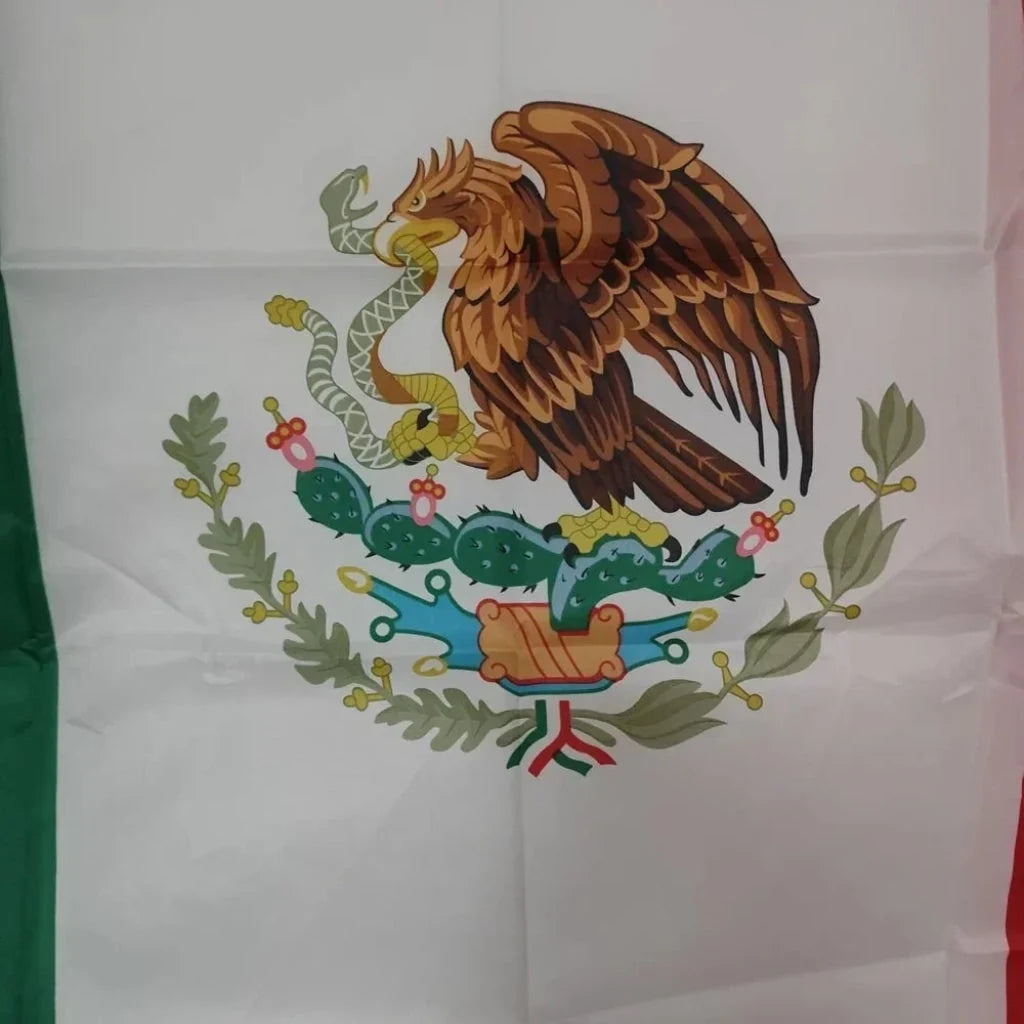 Mexico Flag Double-Sided UV-Stable Brass Grommets