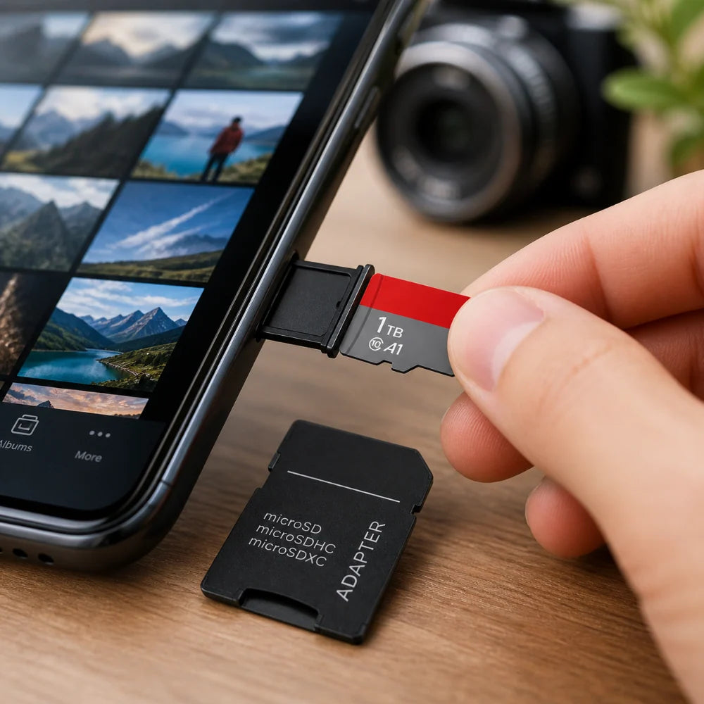 MicroSD Card High-Speed 4K & Loop Recording SD Adapter Included
