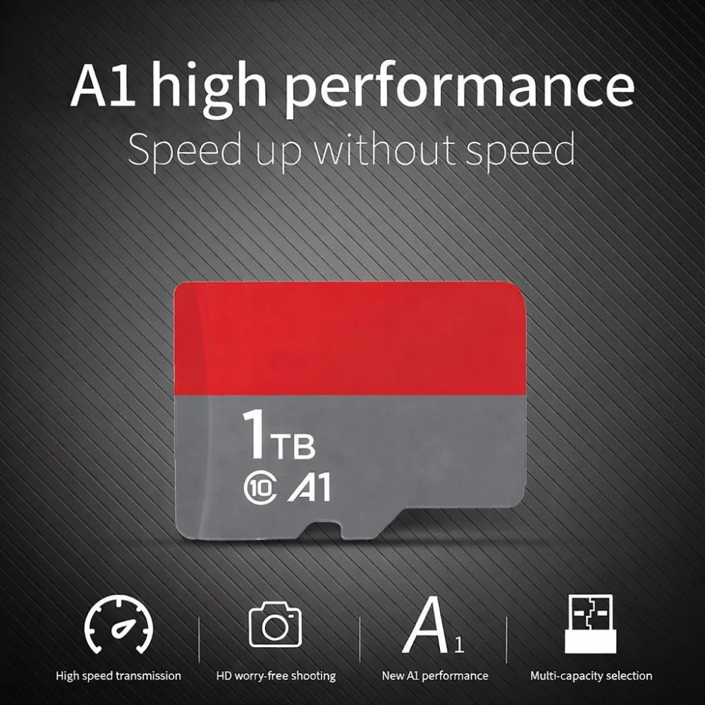 MicroSD Card High-Speed 4K & Loop Recording SD Adapter Included