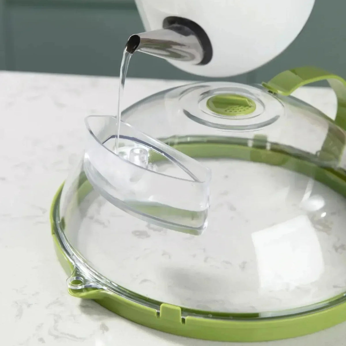 Microwave Cover Clear Polycarbonate Steam Reservoir
