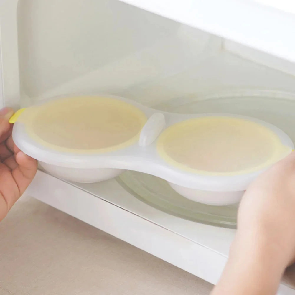 Microwave Egg Poacher Two-Egg Non-Stick & Drain Basket