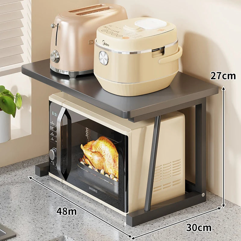 Microwave Stand Two-Tier Heat-Resistant Top