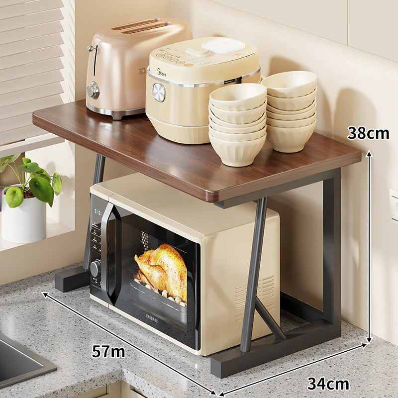 Microwave Stand Two-Tier Heat-Resistant Top