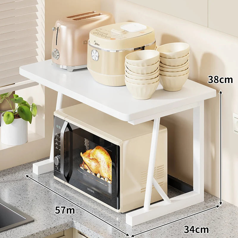 Microwave Stand Two-Tier Heat-Resistant Top