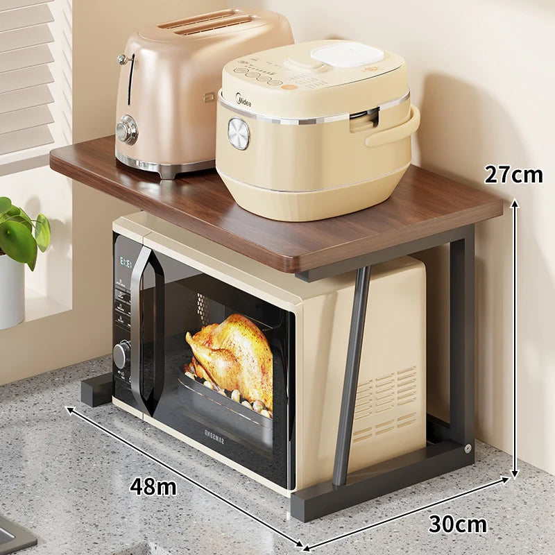 Microwave Stand Two-Tier Heat-Resistant Top