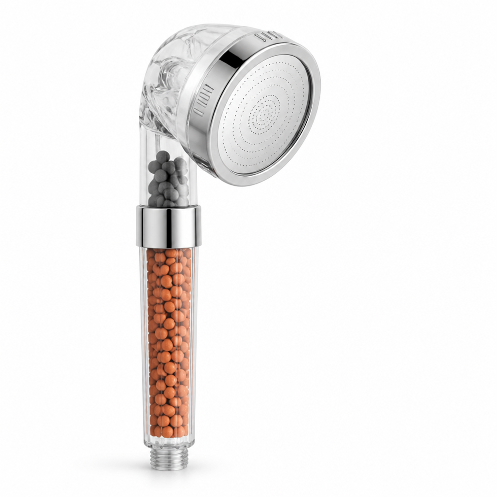 Mineral Filtration & Pressure-Boost Shower Head (3 Spray Modes)