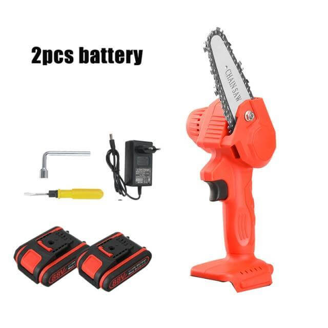 Mini Chainsaw Cordless Rechargeable 4-Inch Guide Bar