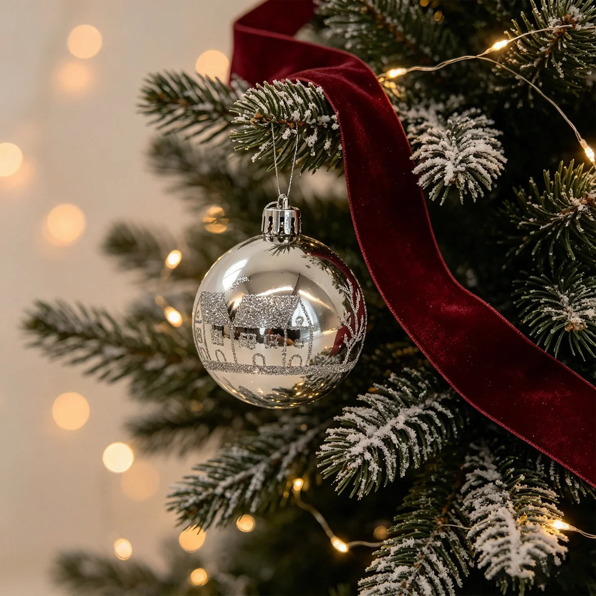 Mini Christmas Tree Compact LED Snowman Accent