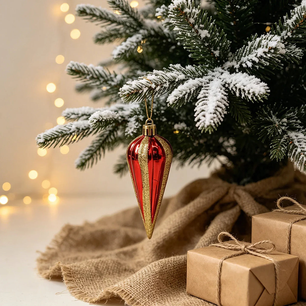 Mini Christmas Tree Compact LED Snowman Accent
