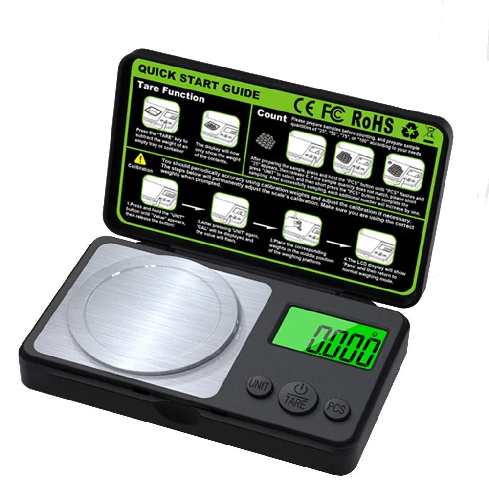 Mini Digital Scale High-Precision Stainless Steel Surface