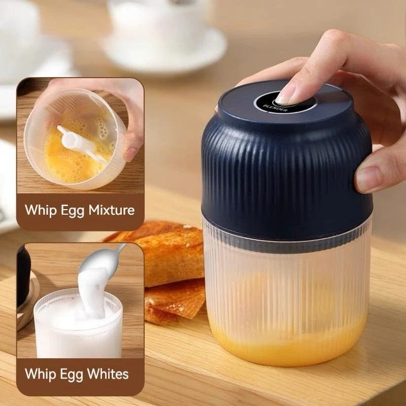 Mini Food Chopper USB Rechargeable Stainless Steel Blades
