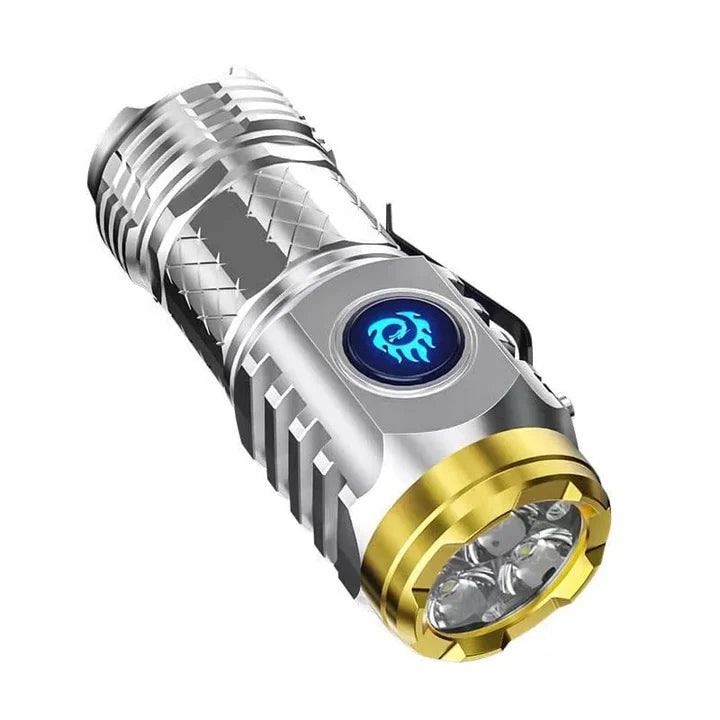 Mini Pocket Flashlight Rechargeable LED Long Range