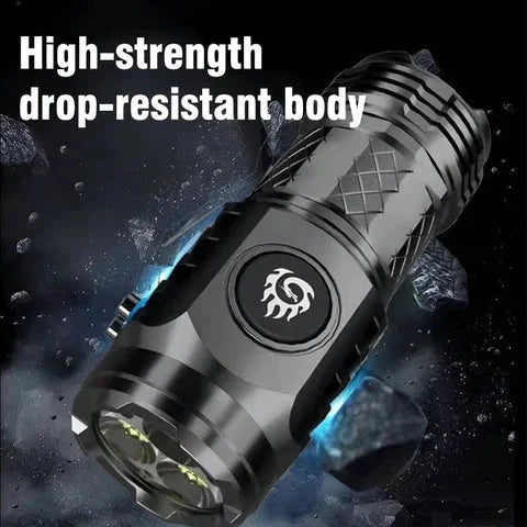 Mini Pocket Flashlight Rechargeable LED Long Range