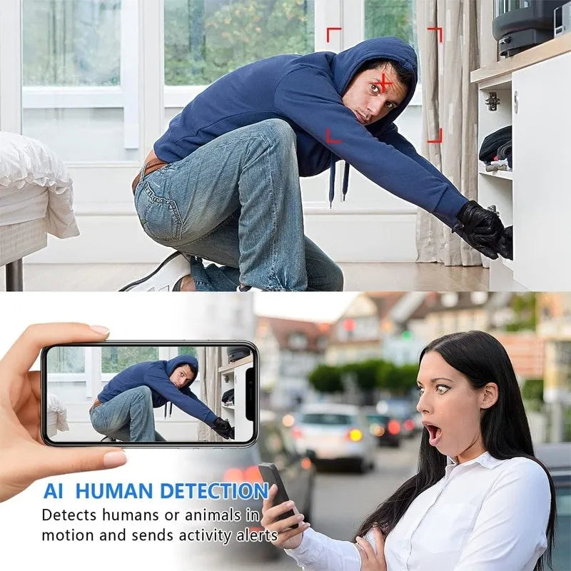 Mini Security Camera 1080P HD 140° Night Vision