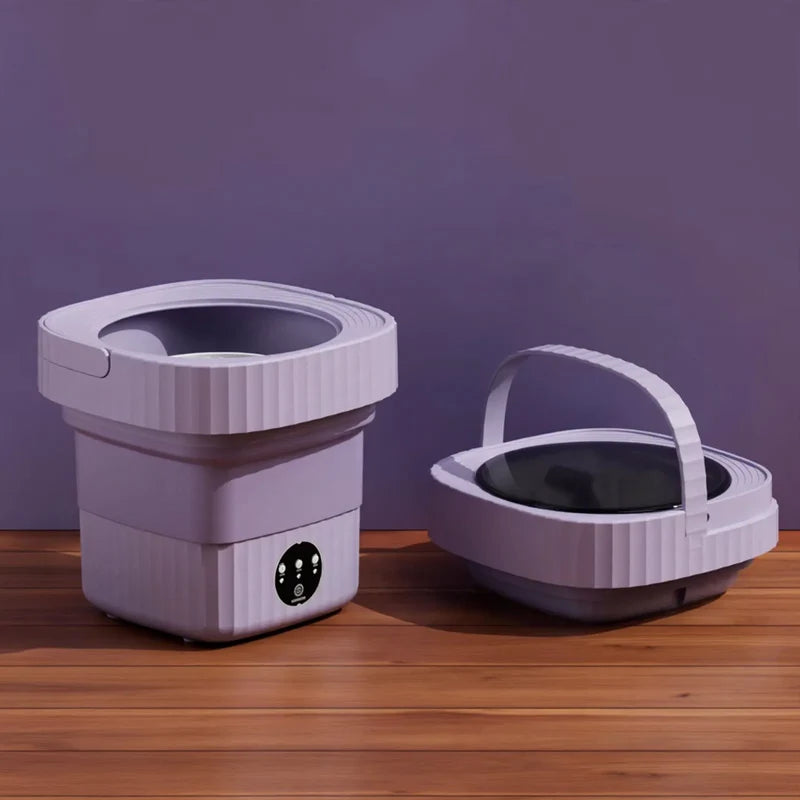 Mini Washing Machine Foldable Space-Saving 8 L Capacity