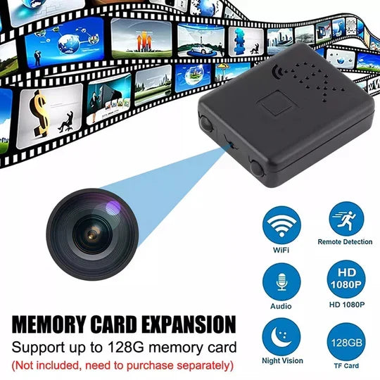 Mini WiFi Camera Full HD 1080P Wide-Angle Night Vision