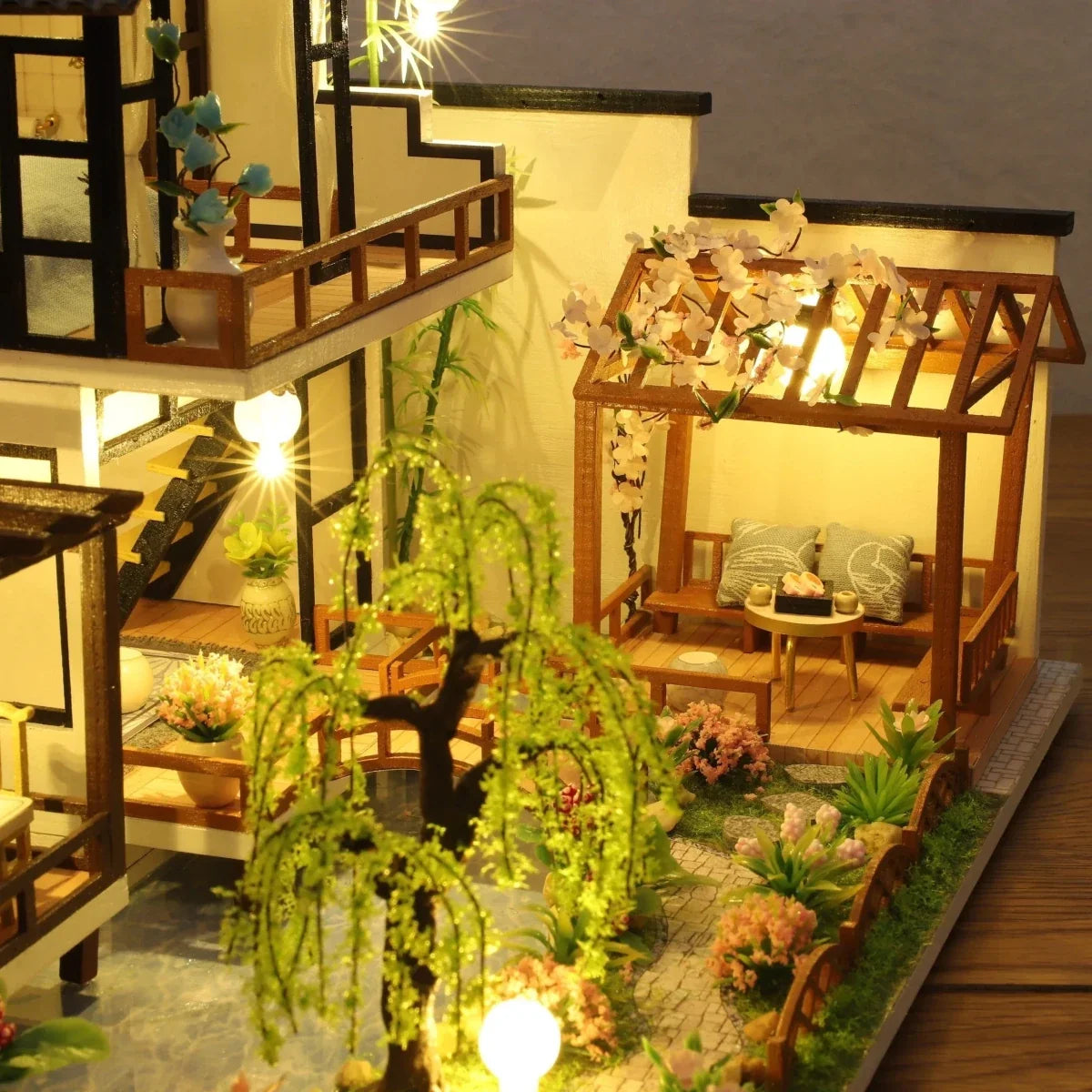 Miniature House Kit DIY Detailed Decorative Design