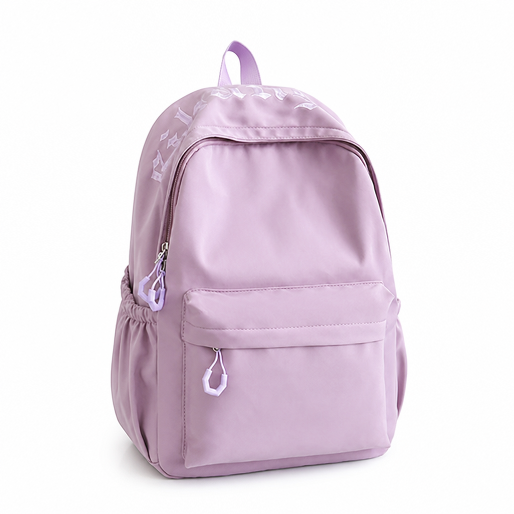 Minimalist Soft Fabric School Backpack (Padded Straps)