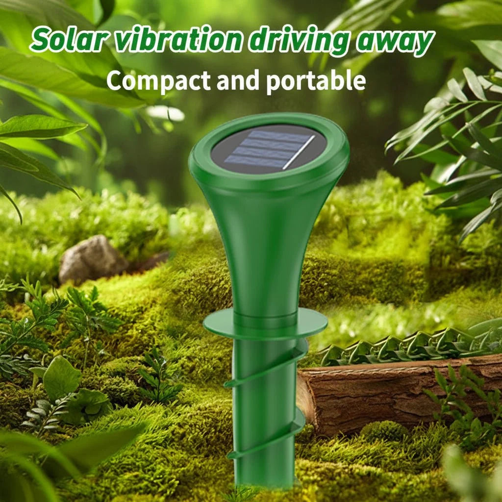 Mole Repellent Solar-Powered Silent Weather-Resistant