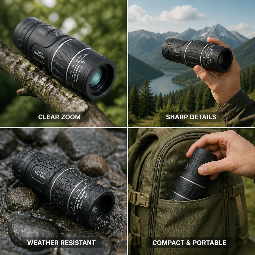 Monocular High-Magnification Multi-Coated Optics & Weather-Resistant