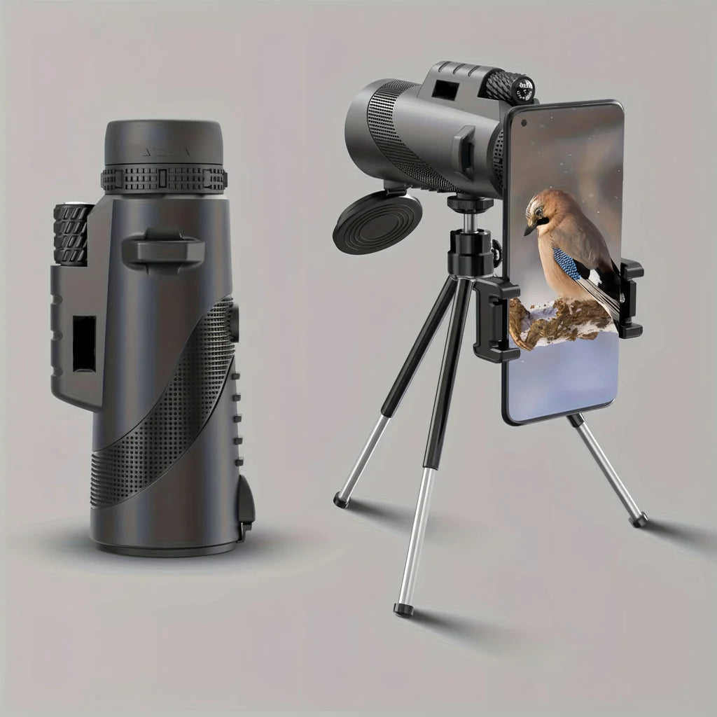 Monocular Telescope Multi-Coated HD Optics Phone Mount