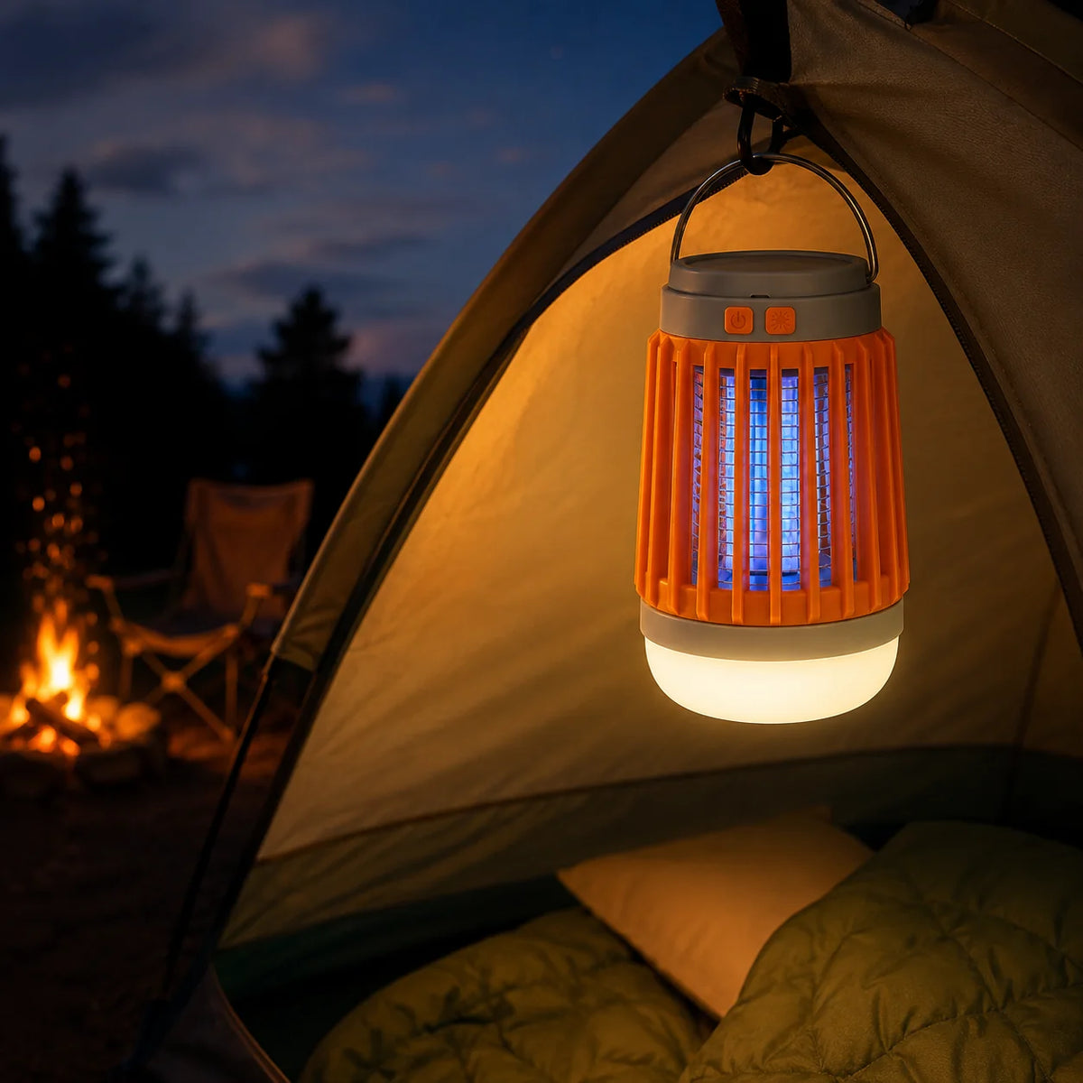 Mosquito Zapper Lantern USB Rechargeable UV Light