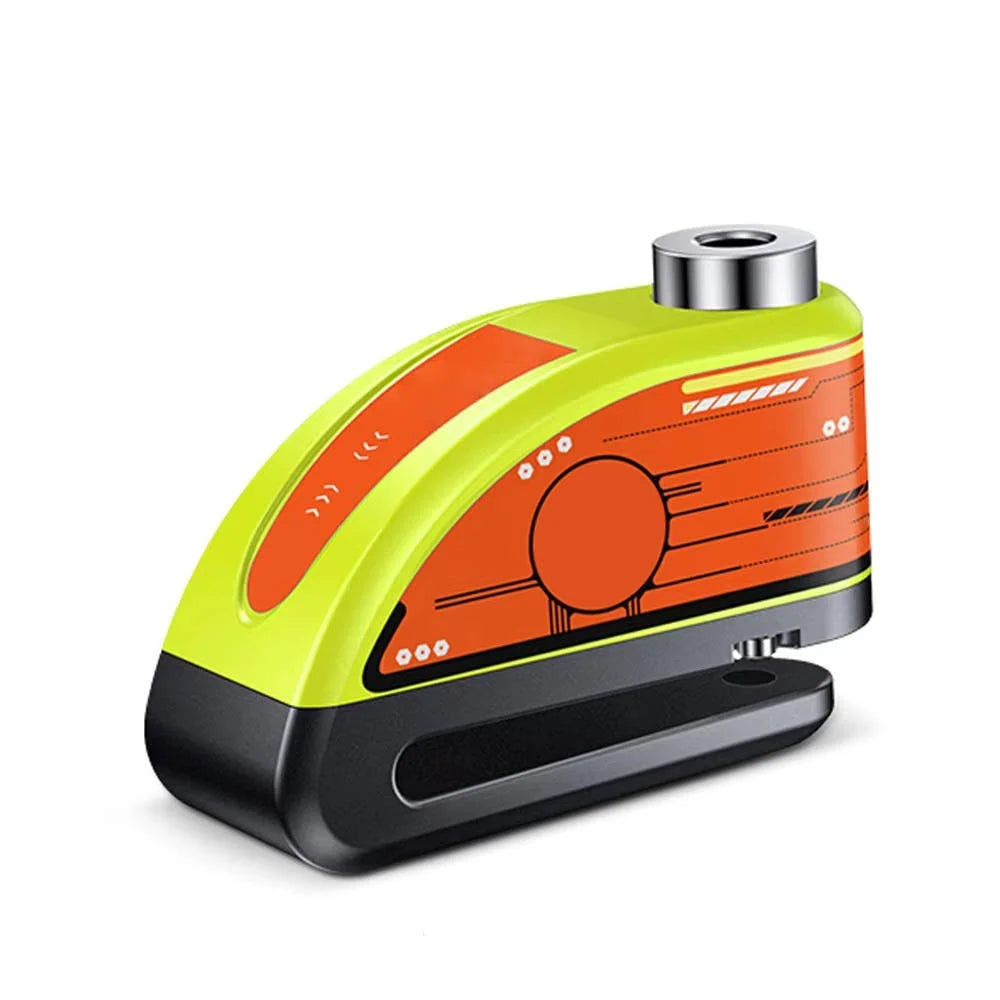 Motorcycle Disc Lock 120 Decibel Alarm Rechargeable IP67 Water Resistant