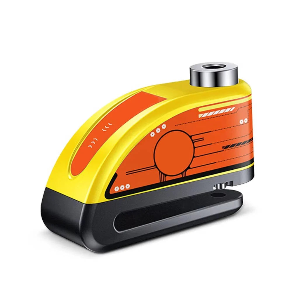 Motorcycle Disc Lock 120 Decibel Alarm Rechargeable IP67 Water Resistant