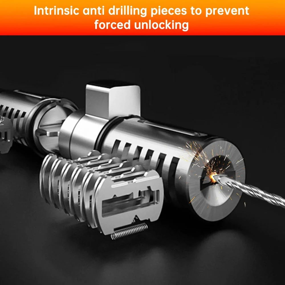 Motorcycle Disc Lock 120 Decibel Alarm Rechargeable IP67 Water Resistant