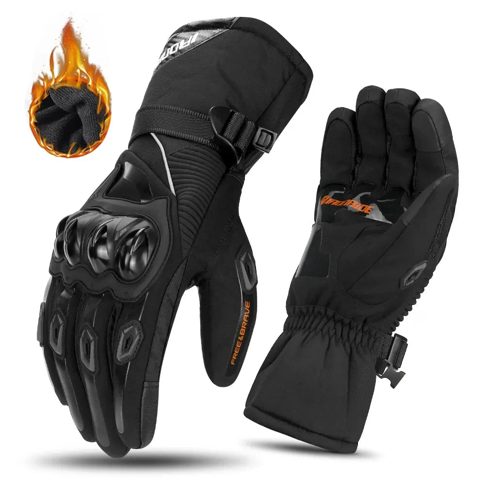 Motorcycle Gloves Waterproof Insulated Reflective Details