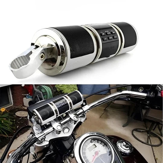 Motorcycle Handlebar Speaker Bluetooth & Aux microSD 12V Powered