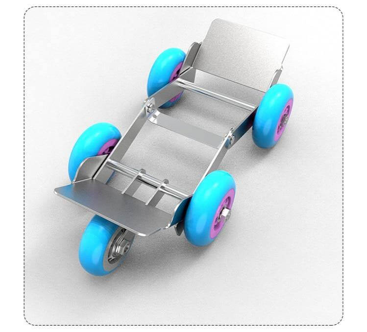Motorcycle Tire Carrier Metal Anti-Slip Rubber Wheels