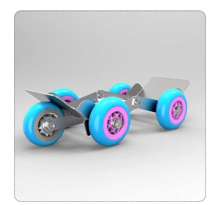 Motorcycle Tire Carrier Metal Anti-Slip Rubber Wheels