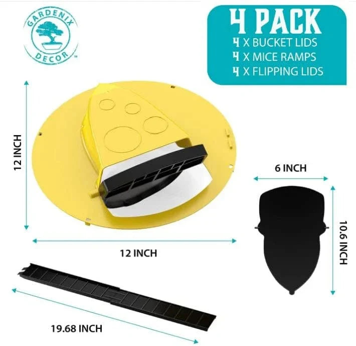 Mouse Trap Auto-Reset Fits 5 Gallon Bucket