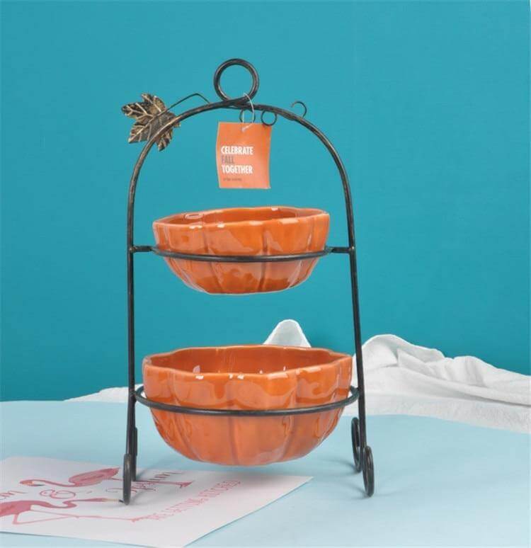Mug & Bowl Set Ceramic Pumpkin-Shaped 2-Piece