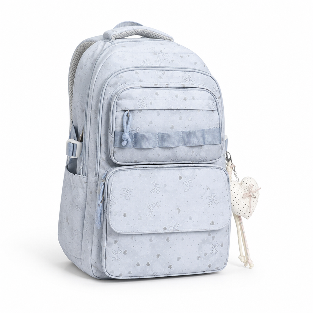 Multi-Compartment Laptop-Ready School Backpack