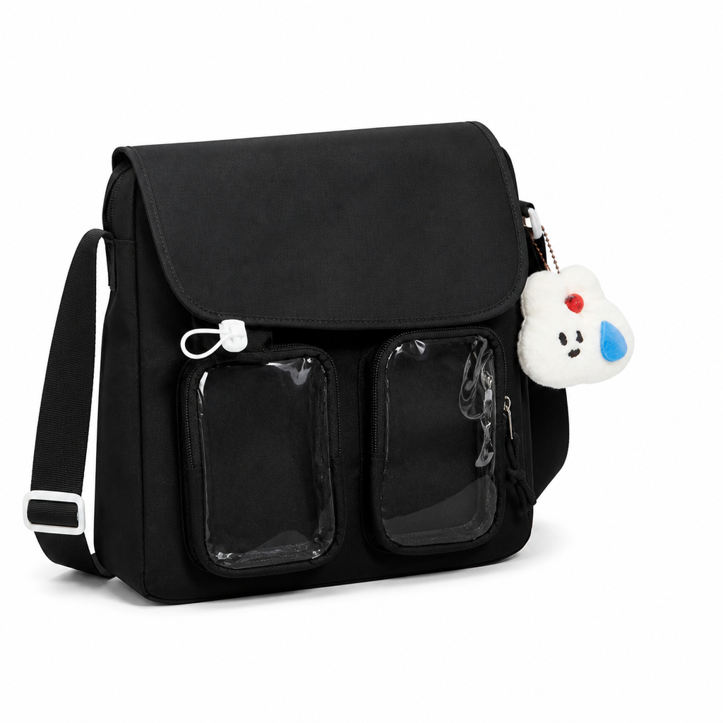 Multi-Compartment Lightweight Messenger Bag