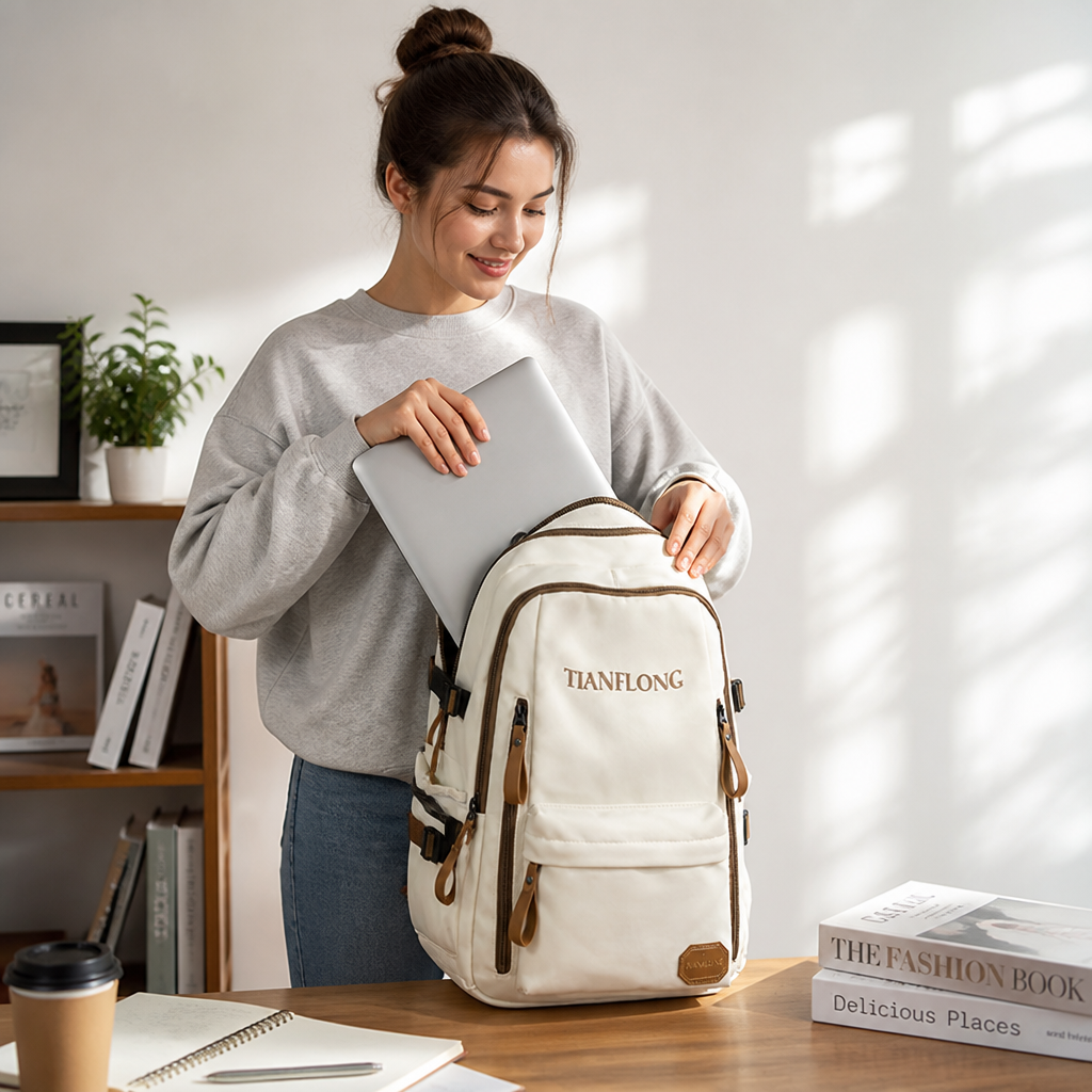 Multi-Compartment Padded Laptop School Backpack