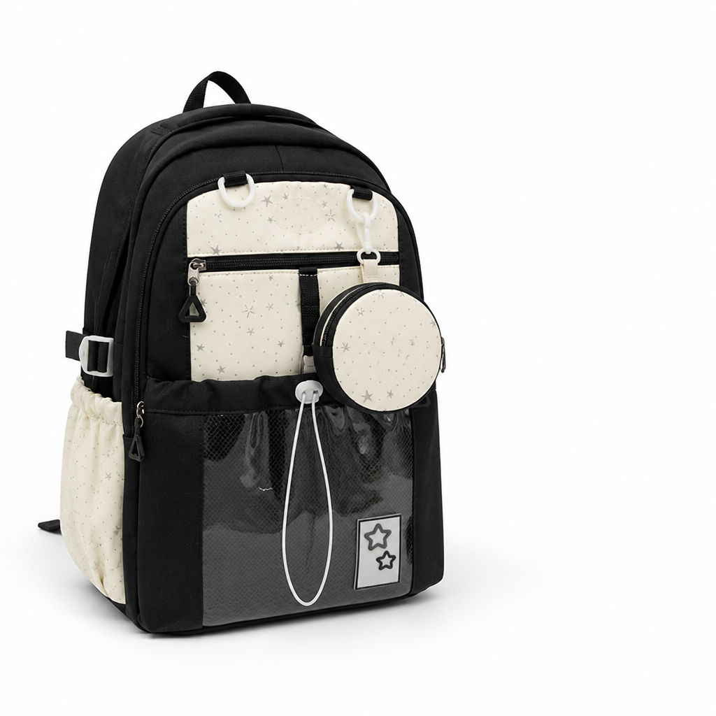 Multi-Compartment Padded Straps & Breathable Back School Backpack