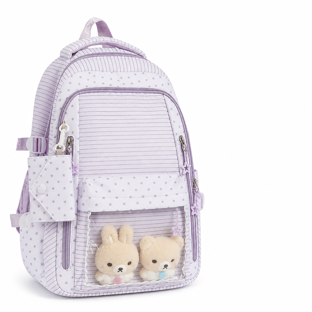 Multi-Pocket Easy-Clean Kids Backpack