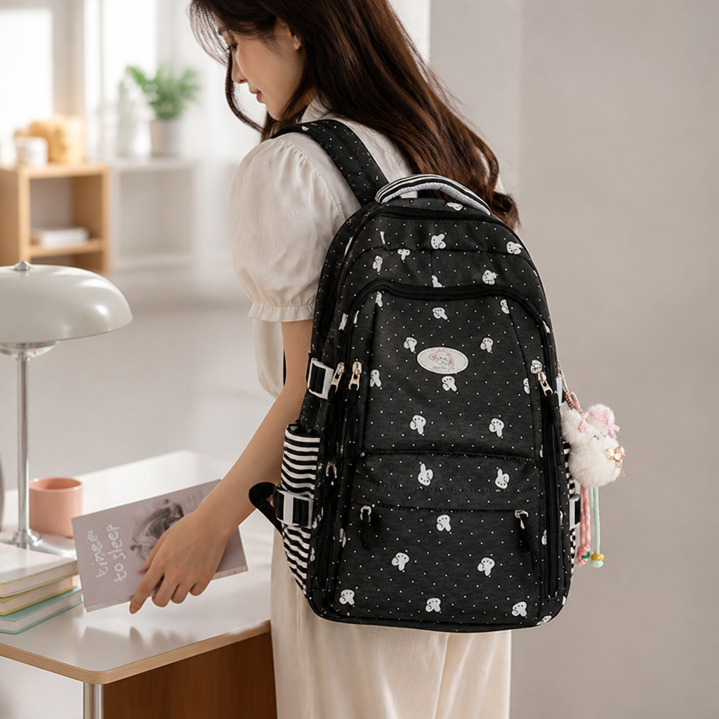 Multiple Compartments & Padded Straps Kids Backpack