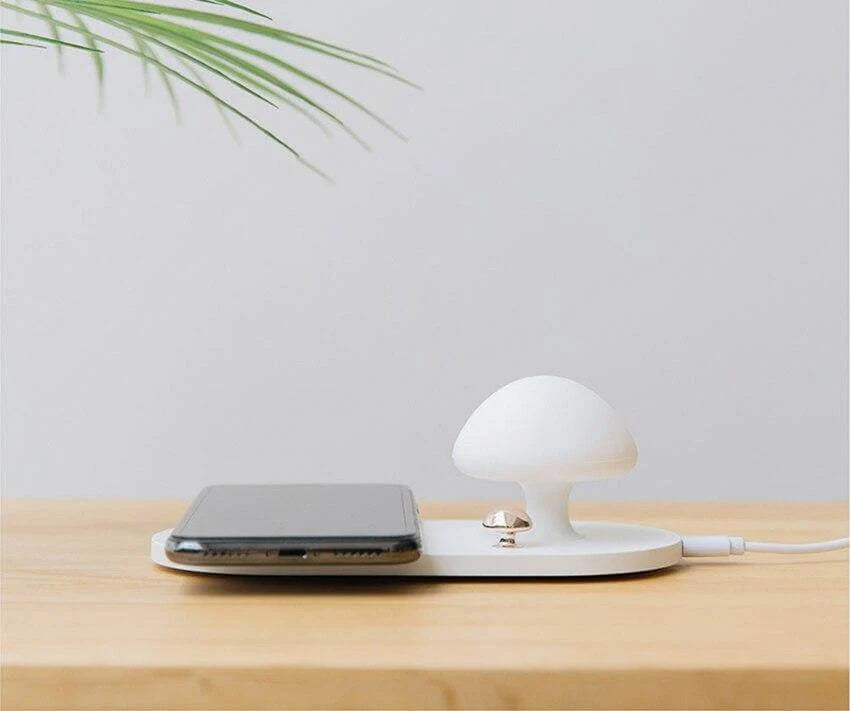 Mushroom Night Light Wireless Charging Rechargeable LED