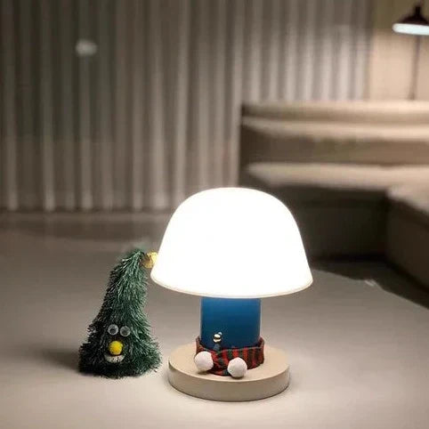 Mushroom Table Lamp USB Rechargeable Touch Dimming