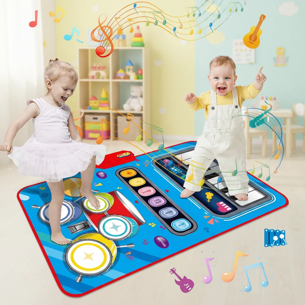 Musical Mat 5 Built-In Instruments Adjustable Volume Non-Slip