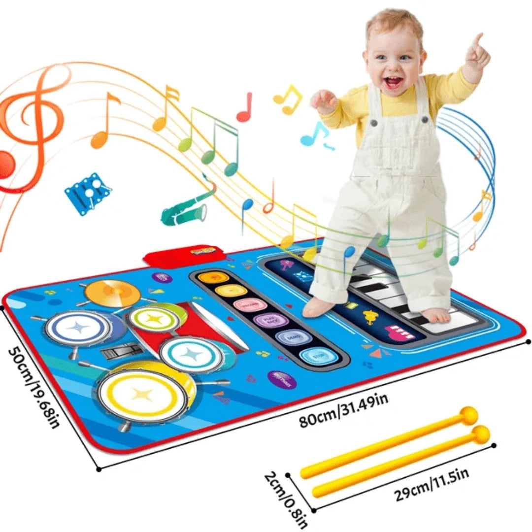 Musical Mat 5 Built-In Instruments Adjustable Volume Non-Slip