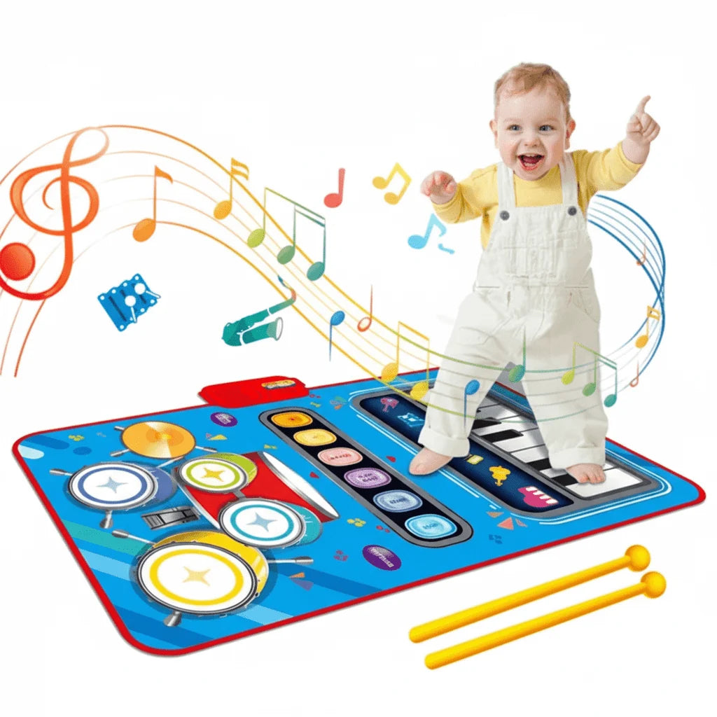 Musical Mat 5 Built-In Instruments Adjustable Volume Non-Slip